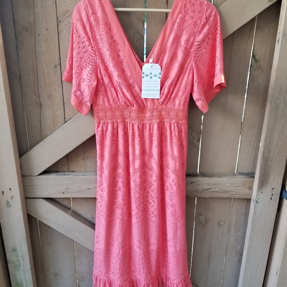 FARM RIO DRESS BY ANTHROPOLGIE PETITES. NWT. XSP